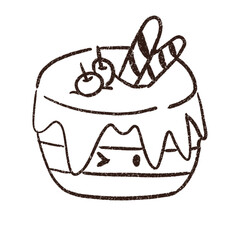 cute chocolate candy and mochi cute
