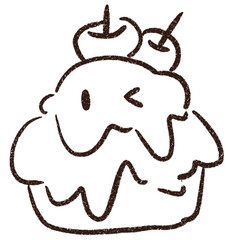 cute chocolate candy and mochi cute
