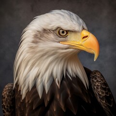 Obraz premium Bald Eagle profile photo