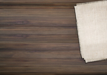 Work space notebook on wood table.