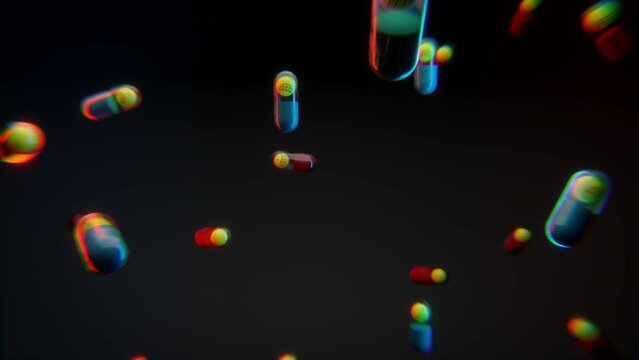 Magic pills floating up