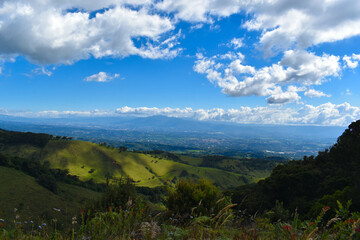 Mountain landscape on a sunny day