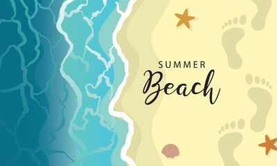 Vector Summer Beach Design. Summer Beach Design.