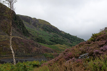 Nant Peris, Snowdonia valley and mountain