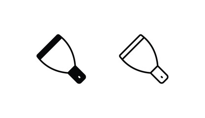 Trowel icon design with white background stock illustration
