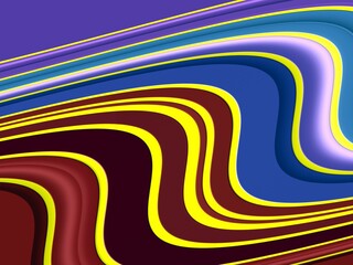Colorful wavy lines, curle, swirls, fluid shapes, abstract background
