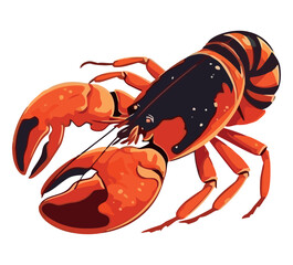 Fresh seafood meal lobster prawn and crab