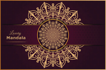 Luxury free vector ornamental mandala design background in beautiful gradient color