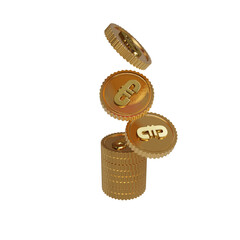 change money 3d render gold xash dollar
