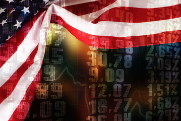 Fototapeta na wymiar Börse und Wirtschaft in den Vereinigten Staaten