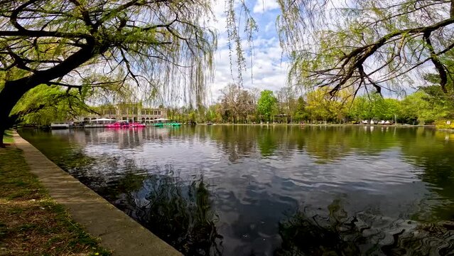Lake Chios from central park in Cluj Napoca.