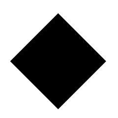 Black rhombus geometric shapes icon 