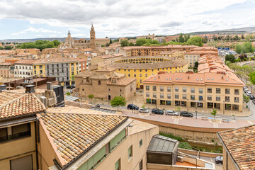 Obraz premium buildings of the historic center of the city of Tarazona in the province of Zaragoza, Spain