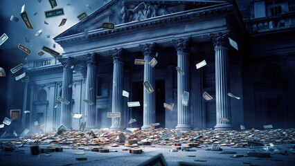 Banking Default and Bank Crisis or as Banks bankruptcy due debt with Generative AI.