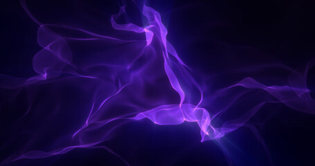 Abstract purple energy magical waves glowing background