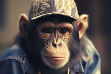 Bad Monkey with glasses. SWAG
