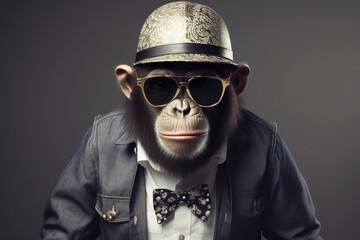 Bad Monkey with glasses. SWAG