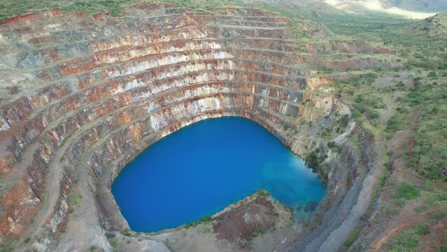 Aerial Footage of Mary Kathleen abandoned uranium mine
