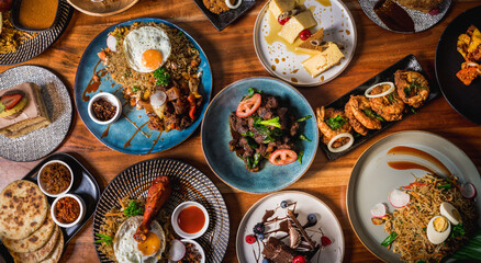 Asian Delicious Food And Dessert 