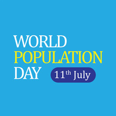 Naklejka na ściany i meble World population day vector, abstract representation for banner poster cards etc.