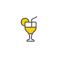 Drink icon design with white background stock illustration