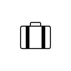 Briefcase icon design with white background stock illustration