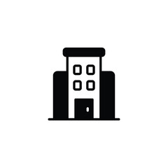 Hotel icon design with white background stock illustration