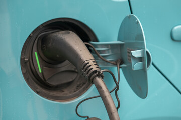 Plug in of an electric car