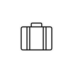 Briefcase icon design with white background stock illustration