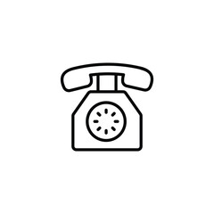 Telephone icon design with white background stock illustration