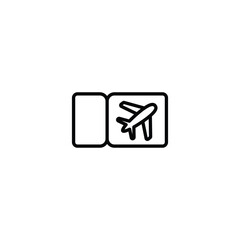 Ticket icon design with white background stock illustration