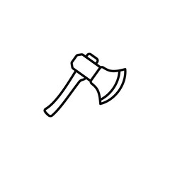 Axe icon design with white background stock illustration