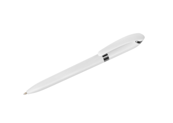 White empty pen isolated on white background