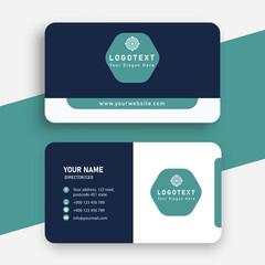Simple modern clean business card design