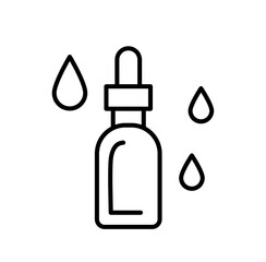 Cute serum fragrance outline icon