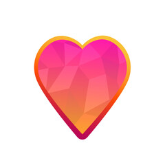 heart icon. love icon. love and heart icon, symbol and social media like sign for design elements