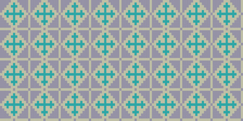 Ukrainian folk embroidery seamless pattern