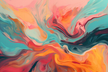 Abstract art with pastel colors