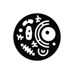 Black solid icon for cell 