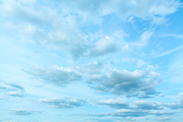 Naklejka na ściany i meble A blue sky with clouds and a white sky with clouds
