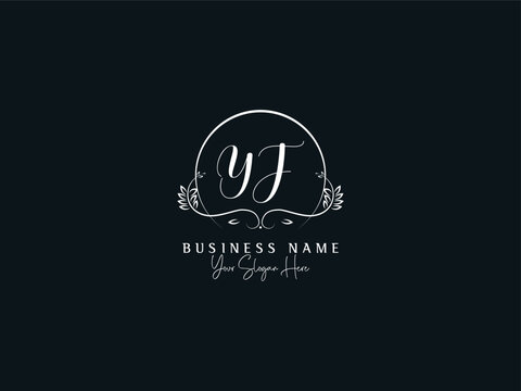 Beautiful Luxury YF Logo Icon, Business Signature Yf fy Letter Logo For You