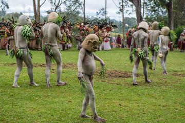 Mudmen tribe at a festival near Mount Hagen in Papua New Guinea.