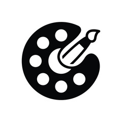 Black solid icon for color