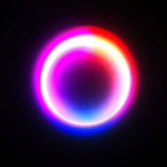 RGB Halo colored Neon circle