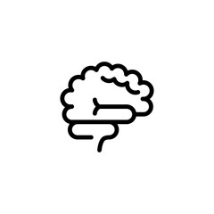 brain sign symbol vector