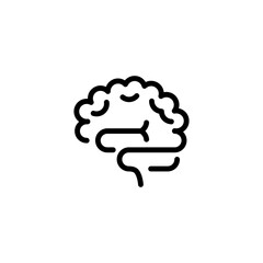 brain sign symbol vector