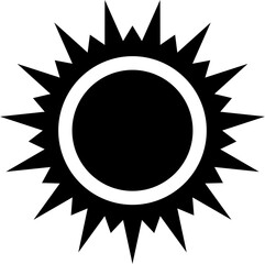 Sun Silhouette Icon