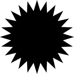Sun Silhouette Icon