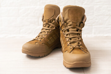 Tactical military boots for the army.