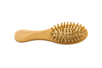 wooden comp hairbrush beauty of lifestyle woman 